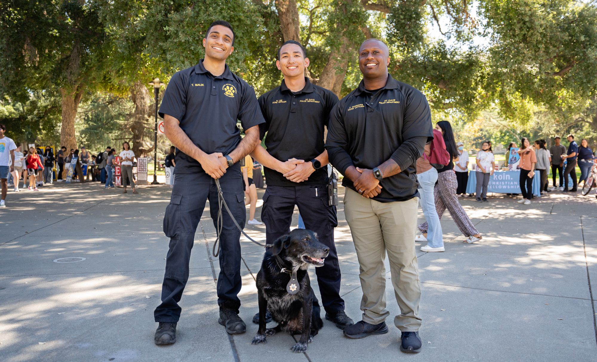 CORE officers and K9 Charlie