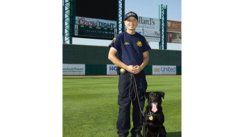 K9 Charlie with Officer Kwong.