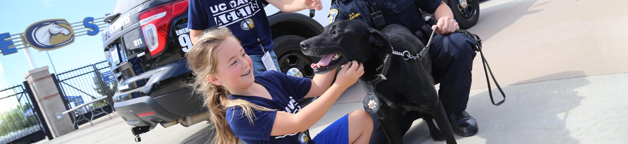 K9 Charlie with kids 